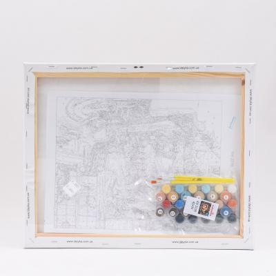 Набор для росписи по номерам "У камина", 40х50 см, ID-KHO2236