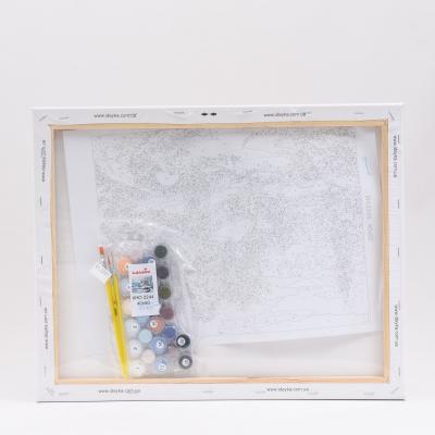 Набор для росписи по номерам "Зимнее утро", 40х50 см, ID-KHO2244