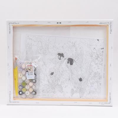 Набор для росписи по номерам "Пара лошадей", 40х50 см, ID-KHO2433