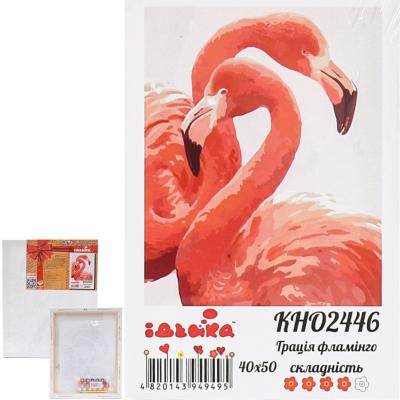Набор для росписи по номерам "Грация фламинго", 40х50 см, ID-KHO2446