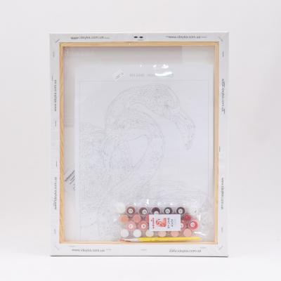 Набор для росписи по номерам "Грация фламинго", 40х50 см, ID-KHO2446