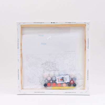 Набор для росписи по номерам "Багровые паруса", 40х40 см, ID-KHO2709