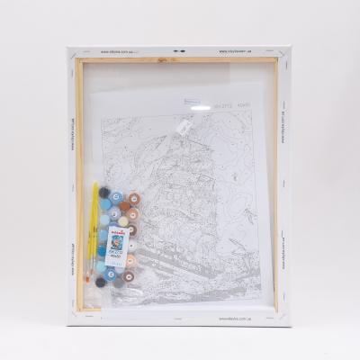 Набор для росписи по номерам "Во время грозы", 40х50 см, ID-KHO2712