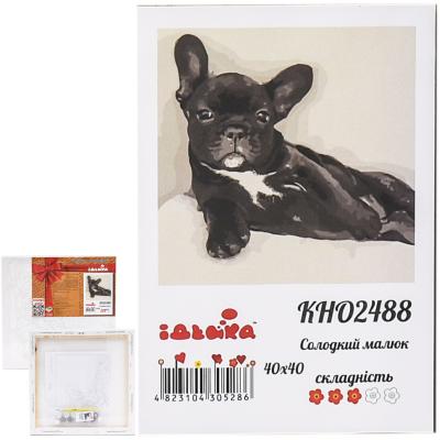 Набор для росписи по номерам "Сладкий малыш", 40х40 см, ID-KHO2488 Набор для росписи по номерам "Сладкий малыш", 40х40 см, ID-KHO2488