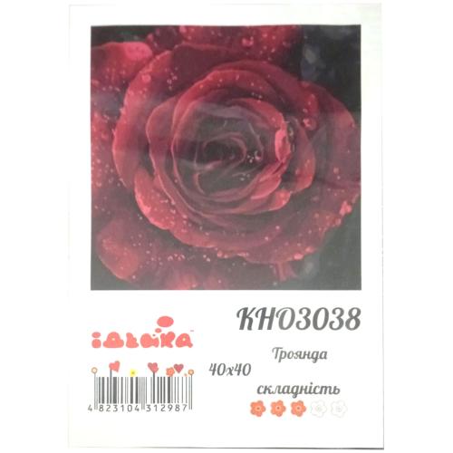 Набор для росписи по номерам "Роза", 40х40 см, ID-KHO3038