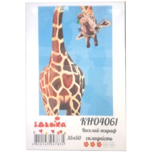 Набор для росписи по номерам "Весёлый жираф", 35х50 см, ID-KHO4061