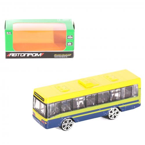 Автобус "АВТОПРОМ", металл, микс цветов, в кор-ке, 7T-7655 Автобус "АВТОПРОМ", металл, микс цветов, в кор-ке, 7T-7655