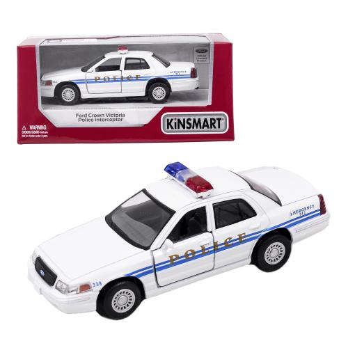 Машинка металлическая Ford Crown Victoria Police Intereptor, KT 5342 W