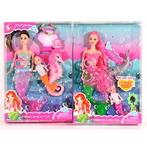 Лялька русалка, 3 види, в кор-ці, 169-2-4-5