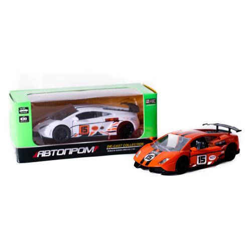 Спортивная машина "АВТОПРОМ", металл, микс цветов, в кор-ке, 7T-7744