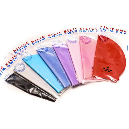 Шапочка для плавания, микс цветов, в кульке, MS 0814