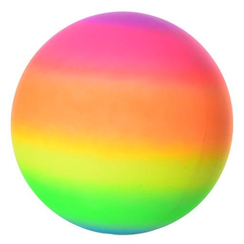 Мячик резиновый, радуга, в кульке, MS 0919