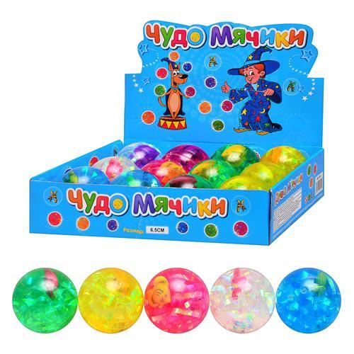 Попрыгунчик, с водой, микс цветов, в дисплее, MS 0578