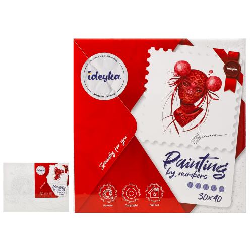 Набір для розпису по номерах. "Українська ніндзя" 30х40см, ID-KHO4947