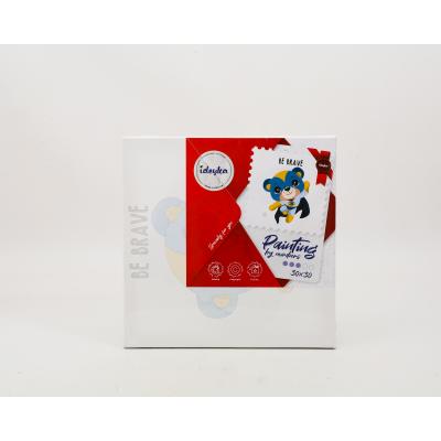 Набір для розпису по номерах. "Сміливе ведмежа" 30х30см, ID-KHO6018