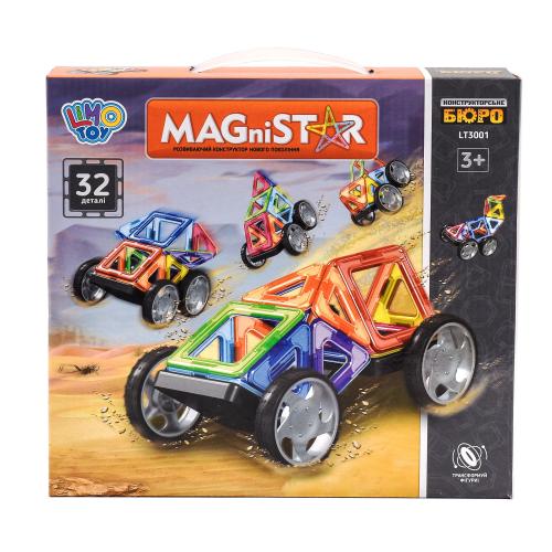 Конструктор магнитный, 32 детали, LT3001