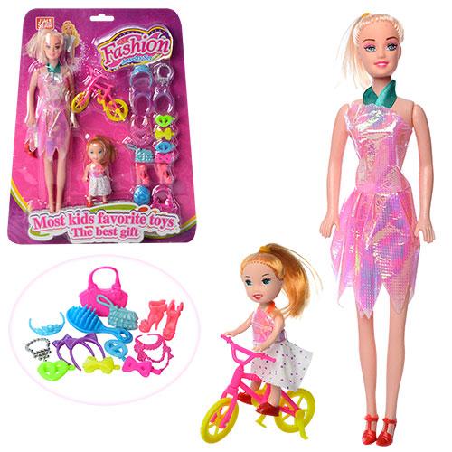 Лялька 26 см, маля 10 см, на листі, 314C Лялька 26 см, маля 10 см, на листі, 314C