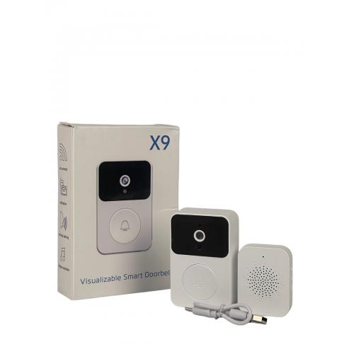 Відеодомофон бездротовий Doorbell X9, з камерою WI-FI та датчиком руху, X9