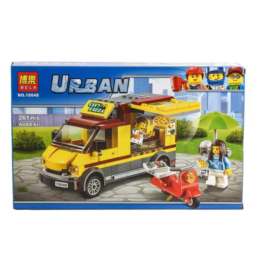 Конструктор Фургон- пицерия 261деталей, BELA 10648