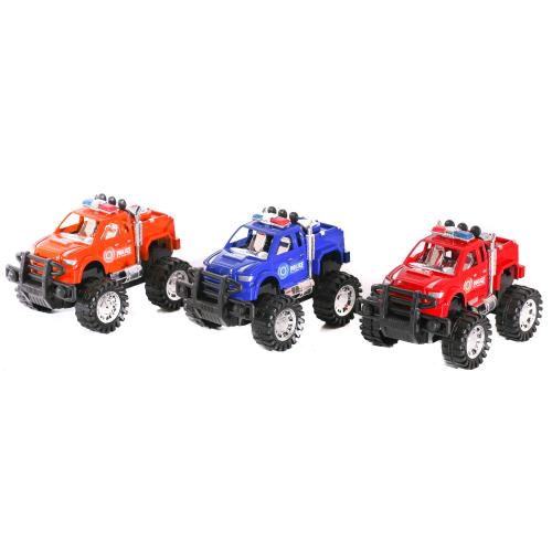 Полицейская машина, инерц-я, микс цветов, в пакете, 8128