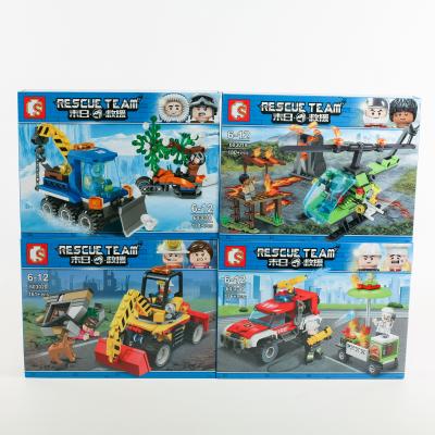 Конструктор транспорт, фигурки (161дет), 603017-603020