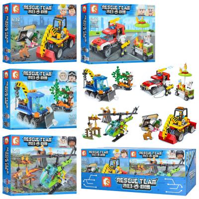 Конструктор транспорт, фигурки (161дет), 603017-603020