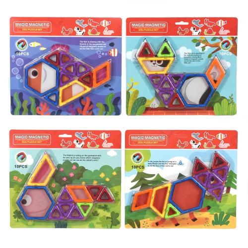 Конструктор магнитный, от 10 деталей, JH8942ABCD