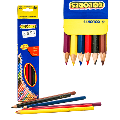 Набір кольорових олівців "Colores" 6 кольорів, 7-6