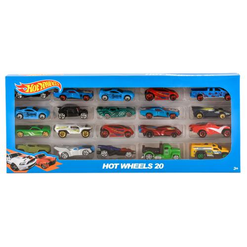 Набор нашинок "Hot Wheels", металл, 20 шт., в кор-ке, 324-79