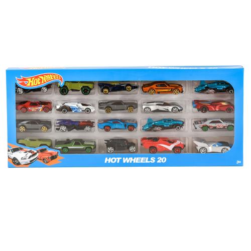 Набор нашинок "Hot Wheels", металл, 20 шт., в кор-ке, 324-52