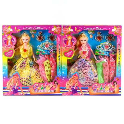 Лялька з нарядами, мікс видів, в кор-ці, 5689-26A