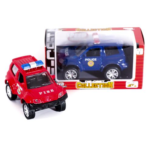 Полицейская машина, металл, микс цветов, в кор-ке, 179PF