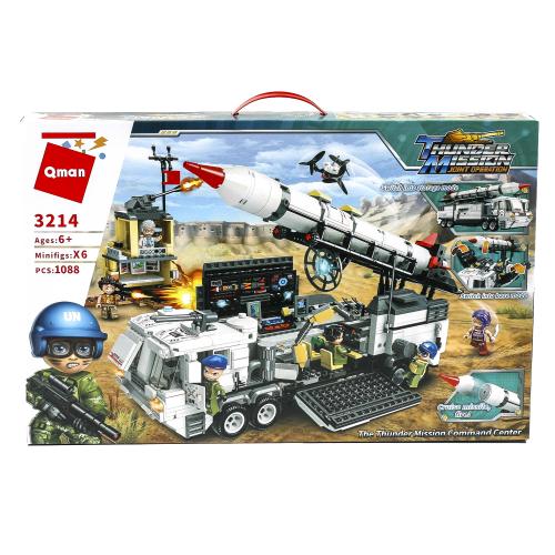 Конструктор Qman, 1088 деталей, 3214 Qman