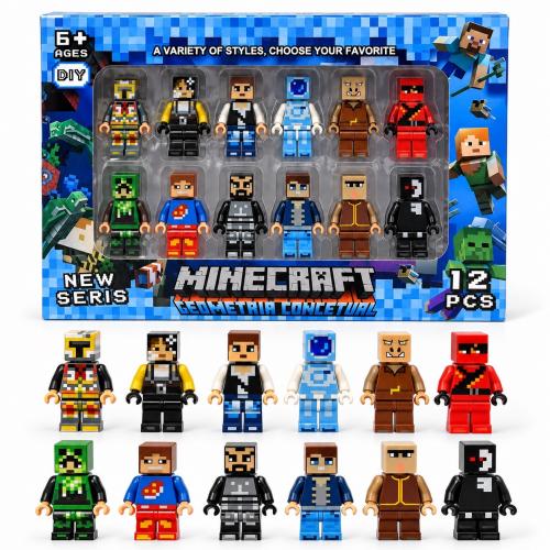 Набір ігрових фігурок "MINECRAFT" 12шт, 0617