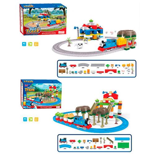 Конструктор "Железнодорожный поезд", 599-3A-4A