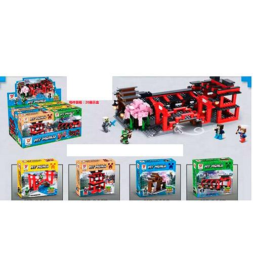 Конструктор Minecraft, от 113 дет., в кор-ке (мал.), 911A-D