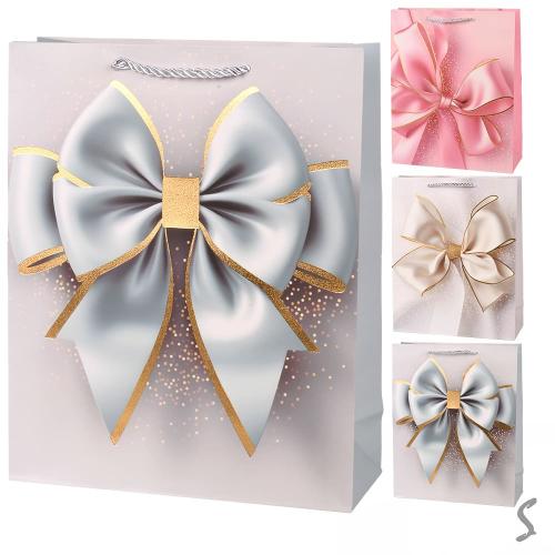 Пакет подарунковий паперовий L "Bow" 31*42*12 см, R34645-L