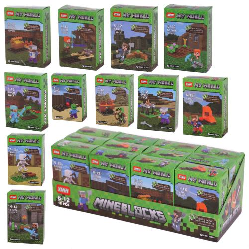 Конструктор Minecraft, микс видов, в дисплее (мал.), 5100 Конструктор Minecraft, микс видов, в дисплее (мал.), 5100