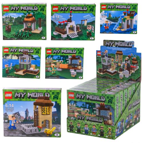 Конструктор Minecraft, микс видов, в дисплее (мал.), 14001 Конструктор Minecraft, микс видов, в дисплее (мал.), 14001