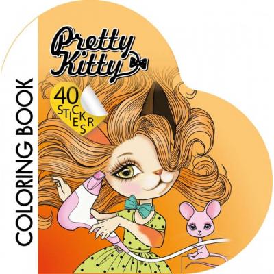 Фігурна книжка-розмальовка з наліпками, 100г, Скоба, 200х200 мм диз.2212