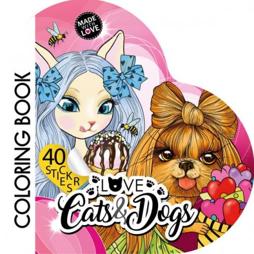 Фігурна книжка-розмальовка з наліпками,, Скоба, 200х200 мм диз, 2213-20