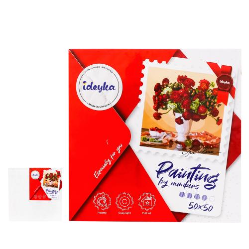 Набор для росписи по номерам "Багряный букет", ID-KHO13109