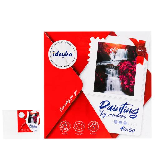 Набор для росписи по номерам "Тропический водопад", ID-KHO2862 Набор для росписи по номерам "Тропический водопад", ID-KHO2862