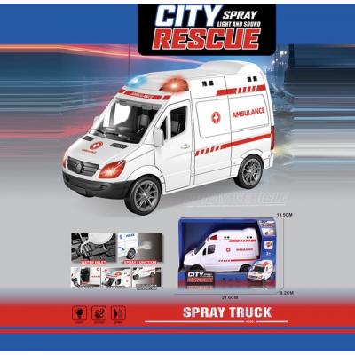 Машина AMBULANCE батар.свiтло,звук,пар,короб.
