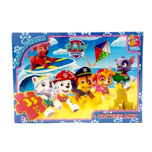 Пазлы из серии "Paw Patrol", 35 элементов, GP-PW0854 Пазлы из серии "Paw Patrol", 35 элементов, GP-PW0854