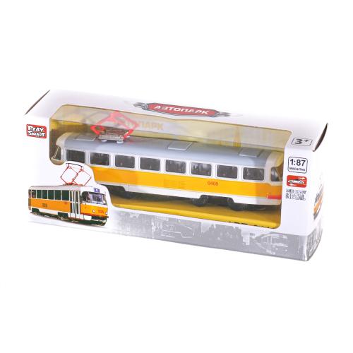 Трамвай, металл, в кор-ке, 6411B