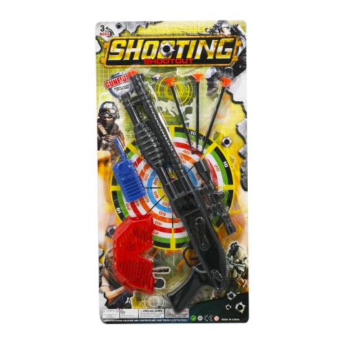 Рушниця 45см, окуляри, рація.кулі-присоски, 398D1-25