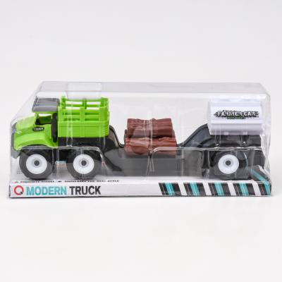 Трейлер-грузовик, с дровами и бочкой, 9935