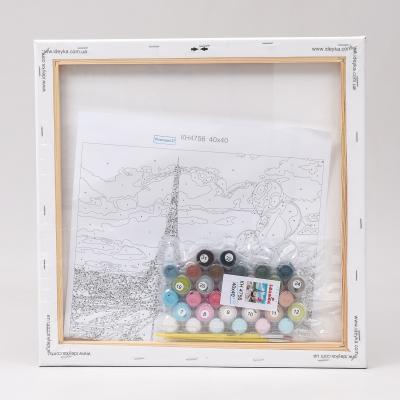 Набор для росписи по номерам "Гуляя по улицам Парижа", 40х40 см, ID-KHO4756