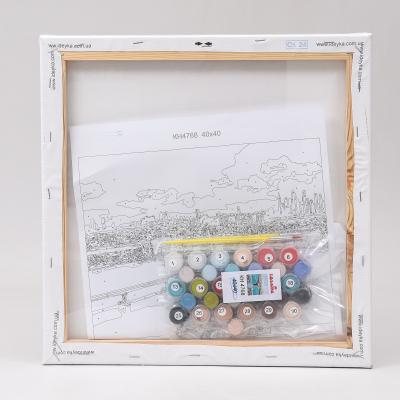 Набор для росписи по номерам "Любуясь видами", 40х40 см, ID-KHO4768